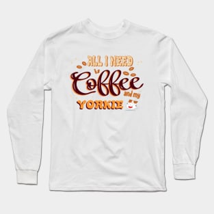 Cool Coffee Near Me: A Companion for Yorkie Terrier Long Sleeve T-Shirt